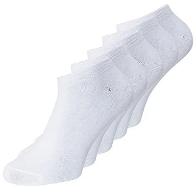 Image of Jack &amp; Jones Junior Dongo 5 PACK NOOS Socks for kids, Size: 5.5 9.5, white detail whtie