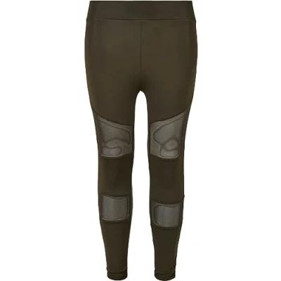 Image of Urban Classics TECH Leggings Trousers for kids, Size: 13 14y, Darkolive