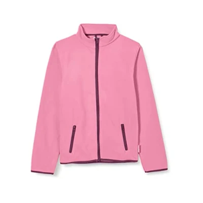 Image of Playshoes Color Contrast Unisex Fleece jacket for kids, Size: 5 6y, Pink