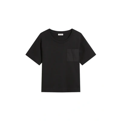 Image of Marc O&#039;Polo Loose MIT Aufgesetzter Tasche Basic Tshirt, Women&#039;s, Size: XXS, Black