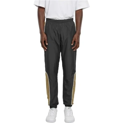 Image of Urban Classics Piped Tracksuit bottoms, Men&#039;s, Size: 3XL, Black