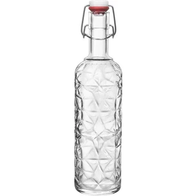 Image of Bormioli Rocco Swing Top Bottle / Weck Oriente Transparent 1 Liter