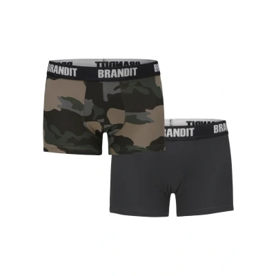 Image of Brandit 2 PACK Pants, Men&#039;s, Size: Small, Darkcamo/blk