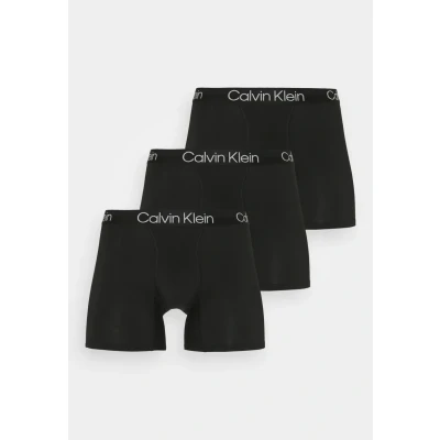 Image of Calvin Klein Mens &#039;Modern Structure&#039; Boxer Briefs, Black (Black), XS