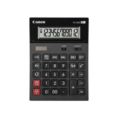 Image of Canon AS 2200 12 digit semi desktop calculator