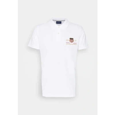 Image of GANT REG Shield Polo shirt, Men&#039;s, Size: 3XL, White
