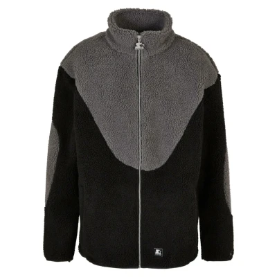 Image of Starter Sherpa Fleece jacket, Men&#039;s, Size: Small, Black asphalt