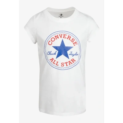 Image of Converse Chuck Patch Print Tshirt for kids, Size: 8 10y, White