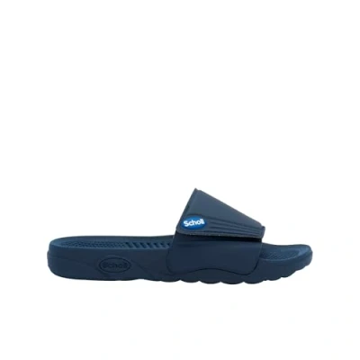 Image of Scholl Unisex&#039;s Nautilus Slide Sandals, Navy Blue, 9 UK