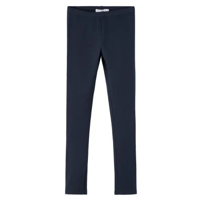 Image of NAME IT Girl&#039;s Nkfdavina Solid SWE Legging Bru N Noos, Dark Sapphire, 12 Years