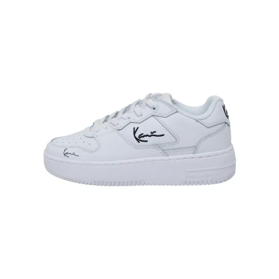 Image of Karl Kani UP Trainers, Women&#039;s, Size: 3.5/4, White black Leather