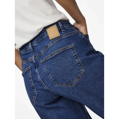 Image of Pieces Pckesia MOM Relaxed fit jeans, Women&#039;s, Size: XS, Dark blue denim
