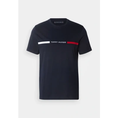 Image of Tommy Hilfiger Chest Insert TEE Print Tshirt, Men&#039;s, Size: XS, Desert sky