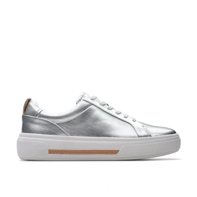 Image of Clarks Hollyhock WALK Trainers, Women&#039;s, Size: 3, Silver Leather