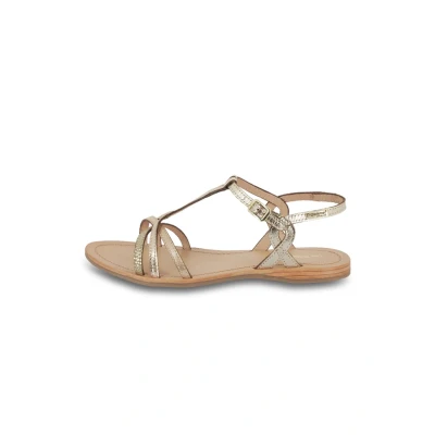 Image of Les Tropeziennes Hemmagum Leather Sandals, Gold Multi, 38 EU