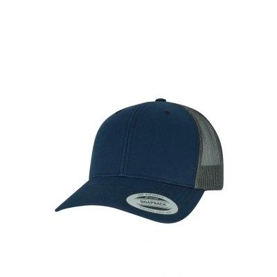 Image of Flexfit Retro Trucker 2TONE Cap, Size: One Size, Navy greyishbrown