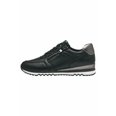 Image of Marco Tozzi Trainers, Women&#039;s, Size: 3, Black gun mtl Synthetics