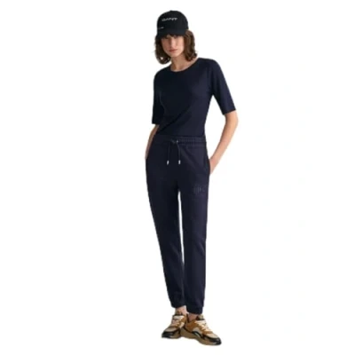 Image of GANT Tonal Archive Shield Tracksuit bottoms, Women&#039;s, Size: XS, Evening blue