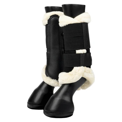 Image of LeMieux Fleece Edge Mesh Brushing Boots