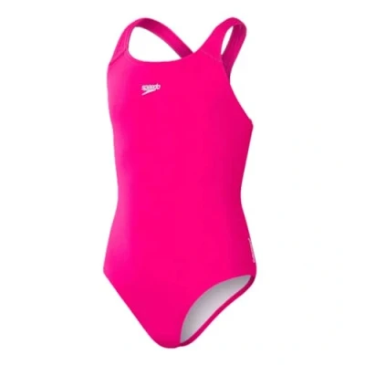 Image of Speedo Girls ECO ENDURANCE+ Medalist Swimsuit for kids, Size: 9 10y, Electric pink