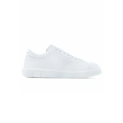 Image of Armani Exchange Trainers, Men&#039;s, Size: 6.5, White Imitation leather/ textile