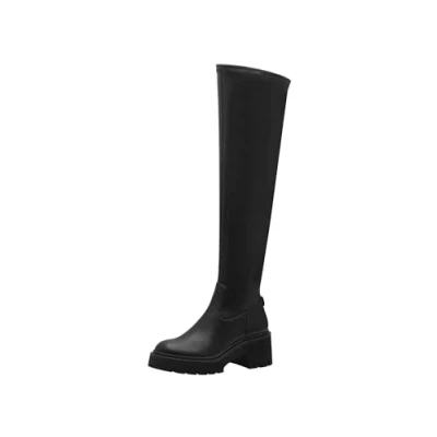 Image of Tamaris Women&#039;s 1 25621 43 Over The Knee Boot, Black, 6.5 UK