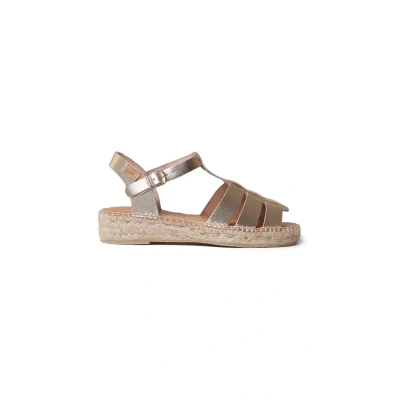 Image of Toni Pons EMMA Wedge sandals, Women&#039;s, Size: 4, Plati Leather