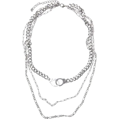 Image of Urban Classics Saturn Layering Necklace, Size: One Size, Silver