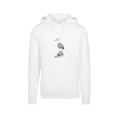 Image of Mister Tee Seagull Sneakers Hoodie, Men&#039;s, Size: Large, White