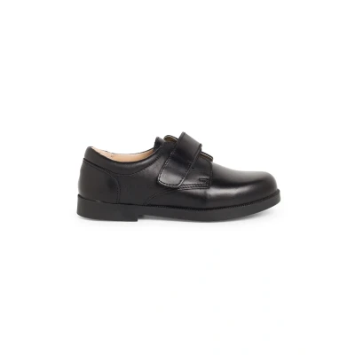 Image of Pisamonas Boys Riptape School Shoes Size 5 Color Black