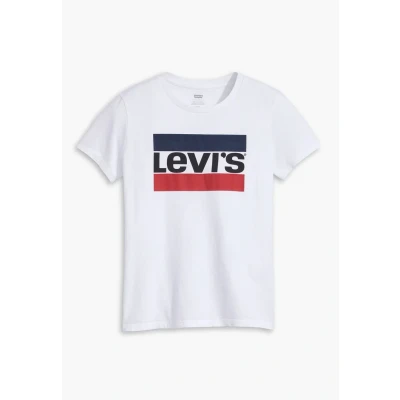 Image of Levi&#039;s Print Tshirt, Women&#039;s, Size: XS, White