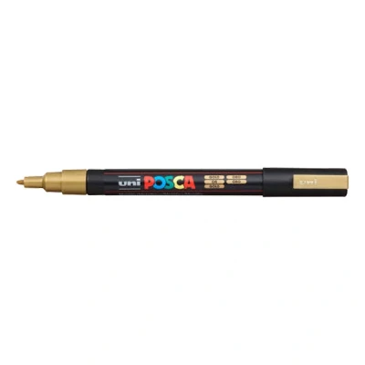 Image of Uni Ball 179382000 Posca Fine Bullet Tip Marker Gold