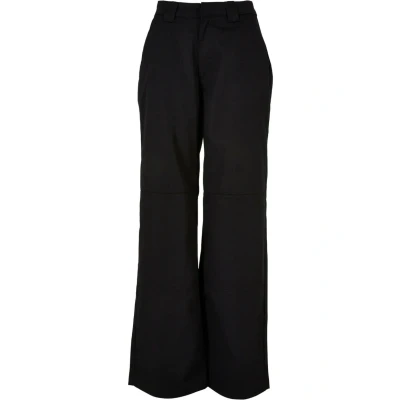 Image of Urban Classics Damen Straight LEG Workwear Trousers, Women&#039;s, Size: 26, Black