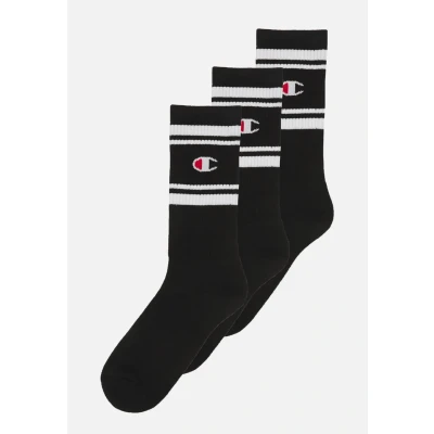 Image of Champion CREW Socks Unisex 3 PACK Sports socks, Size: 2.5 5, Black