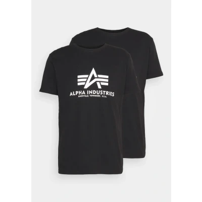 Image of ALPHA INDUSTRIES Men&#039;s T Shirt (Pack of 2), Black, XS