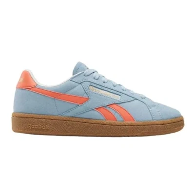 Image of Reebok Classic CLUB C Grounds UK Trainers, Size: 6.5, Softblue/superchargedcoral Suede