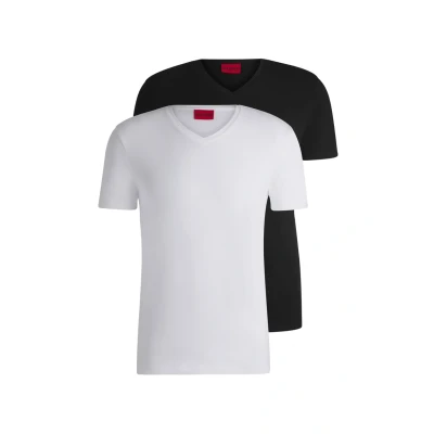 Image of HUGO 2 PACK Basic Tshirt, Men&#039;s, Size: Small, Black/white