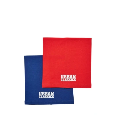 Image of Urban Classics LOGO TUBE 2PACK Snood for kids, Size: One Size, Blue red