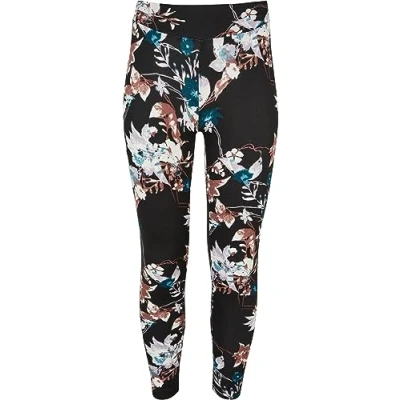 Image of Urban Classics SOFT AOP Leggings Trousers for kids, Size: 13 14y, Blacksoftflower