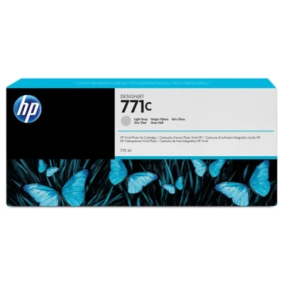 Image of HP DesignJet Z6810 60&quot; 771C (B6Y14A) light grey ink cartridge (original HP)