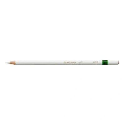Image of Coloured Pencil for Almost All Surfaces STABILO Pack of 12 White