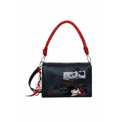 Image of Desigual Medium Mickey Handbag, Women&#039;s, Size: One Size, Black