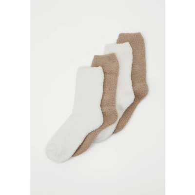 Image of camano Online Women Sustainable COSY Socks 4PACK Socks, Women&#039;s, Size: 2.5 5, Taupe