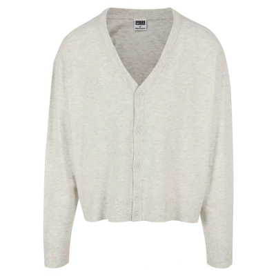 Image of Urban Classics ECO MIX BOXY Cardigan, Men&#039;s, Size: Large, Lightgrey