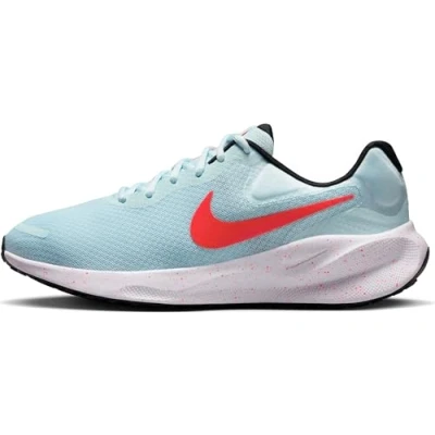 Image of Nike Performance Revolution 7 Road running shoes, Women&#039;s, Size: 5.5, Glacier blue/bright crimson/black/white Textile/synthetics