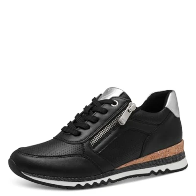 Image of MARCO TOZZI Women&#039;s Damen Sneaker 2 23782 41, Black Comb, 5 UK