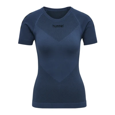 Image of Hummel First Seamless Sports Tshirt, Women&#039;s, Size: 14/16, Dark denim