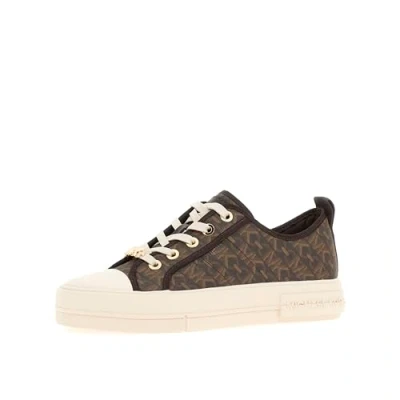Image of Michael Kors EVY LACE UP Trainers, Women&#039;s, Size: 3, Brown Pu