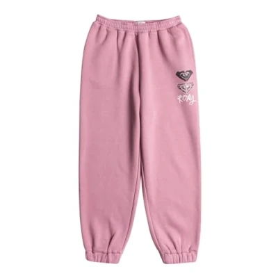 Image of Roxy SURF Feeling WIDE PANT Brushed Tracksuit bottoms for kids, Size: 12y, Mauve orchid