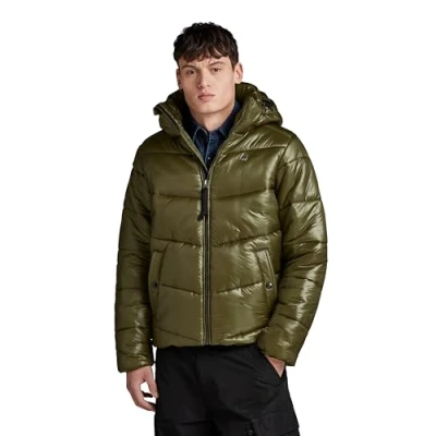 Image of G STAR Padded Puffer Winter jacket, Men&#039;s, Size: XL, Shadow olive